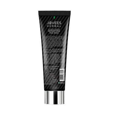 Jovees Herbal Activated Charcoal Detoxifying Face Wash For Anti Pollution, Deep Pore Cleansing, Oil Control, Removes Dirt & Impurities | Suitable for Acne Prone Skin 120 ML